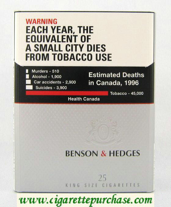 Benson and Hedges Silver Ultra 25 cigarettes king size